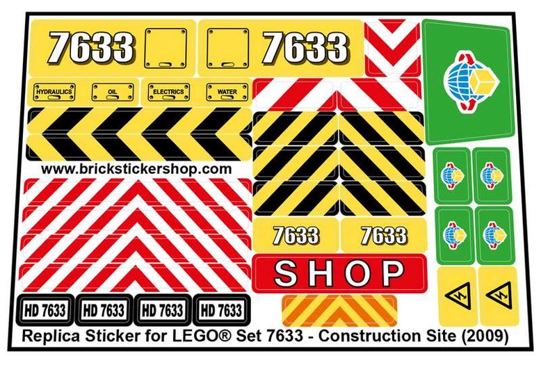 Lego Sticker High Quality Replacement
