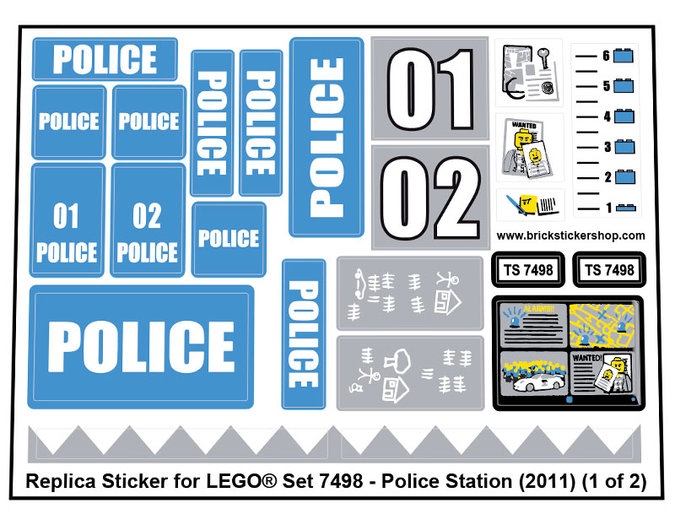 Lego Sticker High Quality Replacement