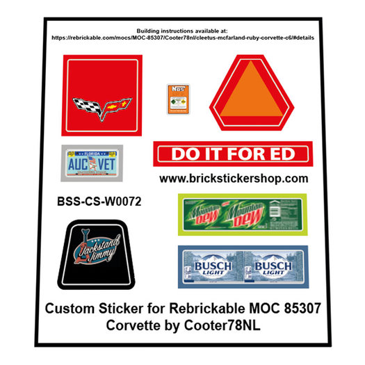 LEGO Sticker High Quality Replacement