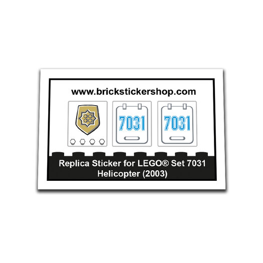 LEGO Sticker High Quality Replacement