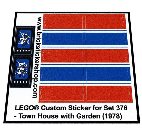 198 Precut Custom Replacement Stickers voor Lego Set 3660 Fisherman/'s Cottage