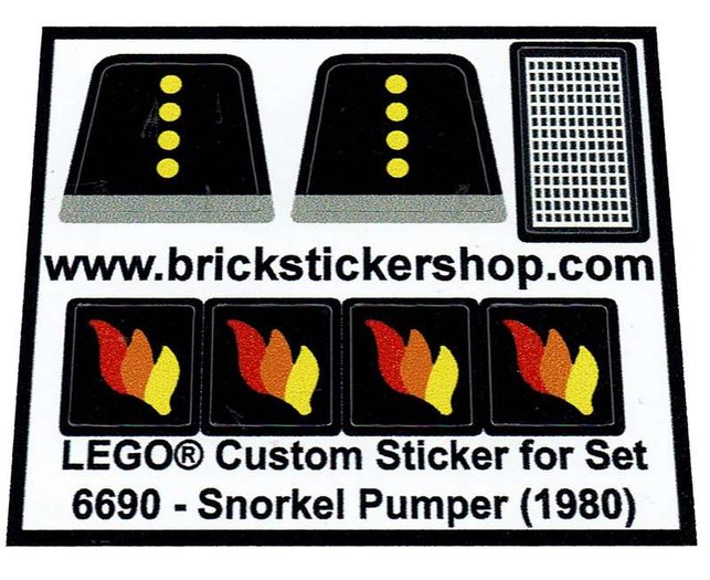 Lego Sticker High Quality Replacement
