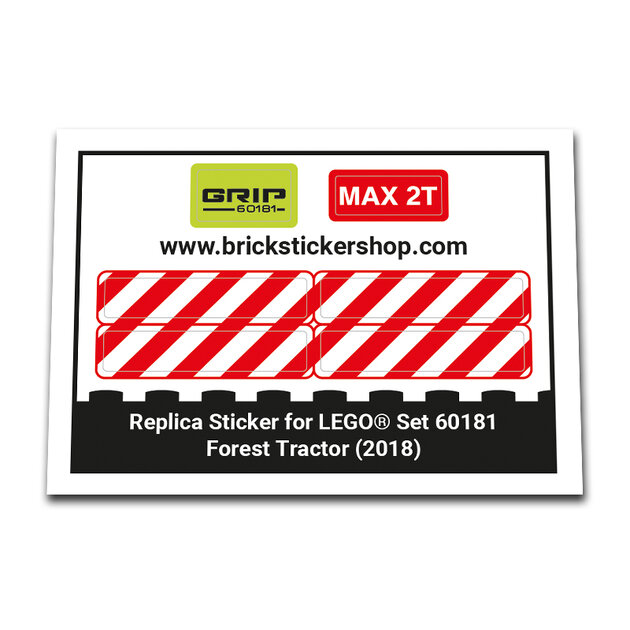 Replacement Sticker for Set 60181 - Forest Tractor - BrickStickerShop