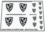 Replacement sticker//stickers for lego 6086 6085 6079 Castle Shield Black Monarch