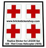  Lego Set 626 - Red Cross Helicopter (1978)_