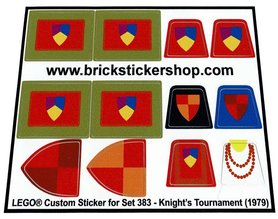 Replacement Sticker for Set 383 - Knight's Tournament