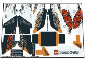 Replacement Sticker for Set 9398 - 4 x 4 Crawler
