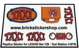 Replacement Sticker for Set 128 - Taxi Station