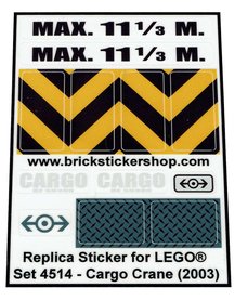 Replacement Sticker for Set 4514 - Cargo Crane