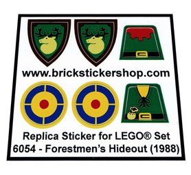 Replacement sticker fits LEGO 6054 - Forestmen's Hideout