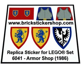 Replacement Sticker for Set 6041 - Armor Shop
