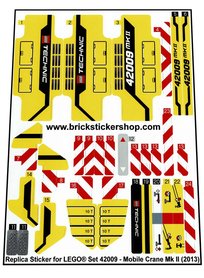 Replacement Sticker for Set 42009 - Mobile Crane MkII