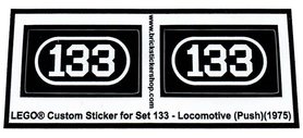 Replacement Sticker for Set 133 - Locomotive (push)