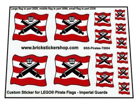Custom Stickers fits LEGO Pirates Imperial Guards Flags