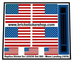 Replacement sticker fits LEGO 565 - Moon Landing