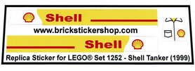 Replacement Sticker for Set 1252 - Shell Tanker