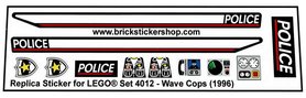 Replacement Sticker for Set 4012 - Wave Cops