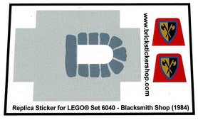 Replacement Sticker for Set 6040 - Blacksmith Shop