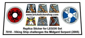 Replacement Sticker for Set 7018 - Viking Ship challenges the Midgard Serpent