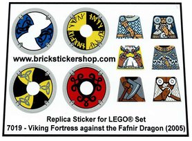 Replacement Sticker for Set 7019 - Viking Fortress against the Fafnir Dragon