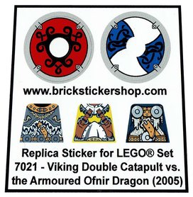 Replacement Sticker for Set 7021 - Viking Double Catapult vs Armoured Ofnir Dragon