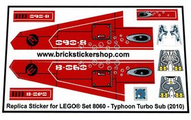 Replacement Sticker for Set 8060 - Typhoon Turbo Sub