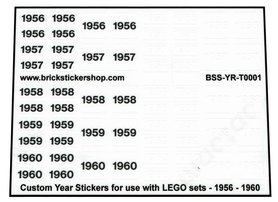 Custom Sticker - Year Set 1956 - 1960