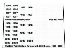 Custom Sticker - Year Set 1996 - 2000