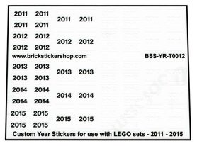 Custom Sticker - Year Set 2011 - 2015