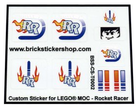  Custom Sticker Decals Absperrung für Modelle aus Lego MOC