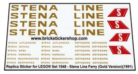  Lego Set 1548 - Stena Ferry Line (1991)(Gold Version)