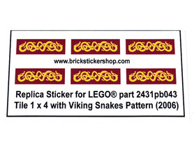 Custom Sticker - Viking Snakes Pattern