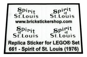 Replacement Sticker for Set 661 - Spirit of St. Louis