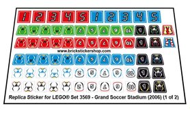 Replacement Sticker for Set 3569 - Grand Soccer Stadium