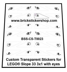 Custom Sticker - Slope 33 3x1 with Eyes