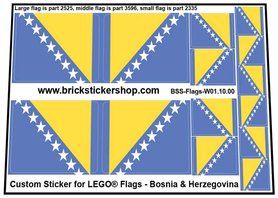 Custom Sticker - Flags - Flag of Bosnia and Herzegovina