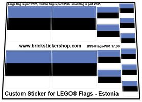Custom Sticker - Flags - Flag of Estonia
