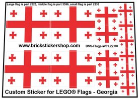 Custom Sticker - Flags - Flag of Georgia