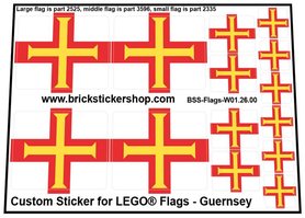 Custom Sticker - Flags - Flag of Guernsey