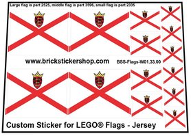 Custom Sticker - Flags - Flag of Jersey