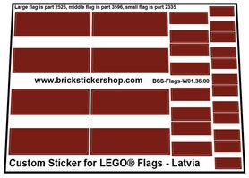 Custom Sticker - Flags - Flag of Latvia