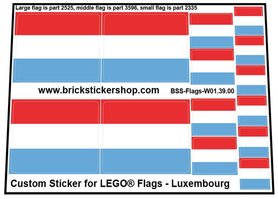 Custom Sticker - Flags - Flag of Luxembourg