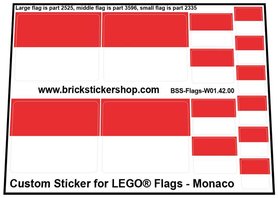 Custom Sticker - Flags - Flag of Monaco