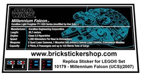 vinilo CMYK Lego ® Star Wars Custom ucs sticker for 10134 y-Wing full precortadas HQ 