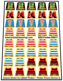 Custom Sticker - Pirates I - Pirates Torsos (Version 2)