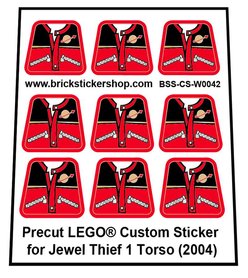 Custom Sticker - Jewel Thief 1 Torso (White Vinyl)