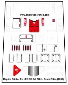 Replacement Sticker for Set 7701 - Grand Titan