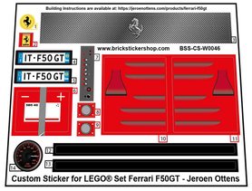 Custom Sticker - MOC Ferrari F50GT by Jeroen Ottens