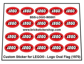 Custom Sticker - Logo Oval Flag (16mm)