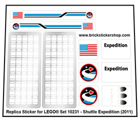 Replacement Sticker for Set 10231 - Shuttle Expedition